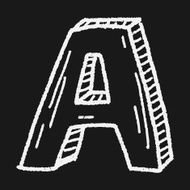 letter a doodle N4
