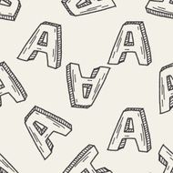 letter a doodle N7