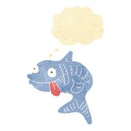cartoon fish with thought bubble N2