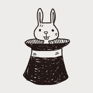 magic rabbit doodle drawing N8