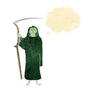 death cartoon with thought bubble N2