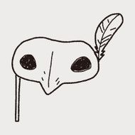Masquerade Mask doodle N3