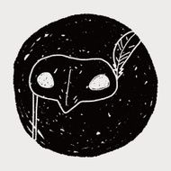 Masquerade Mask doodle N6