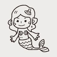 Mermaid doodle N8