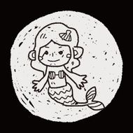 Mermaid doodle N10