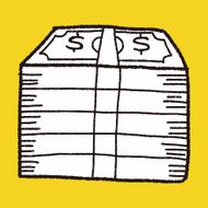money bill doodle drawing N9