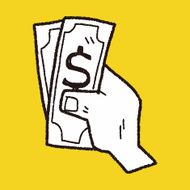money doodle drawing N10