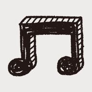 music note doodle drawing N25