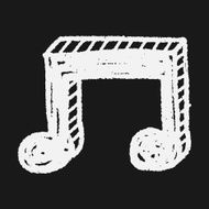 music note doodle drawing N26