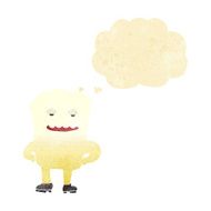 cartoon tooth looking smug with thought bubble N3