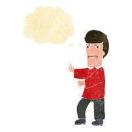 cartoon grumpy man with thought bubble N2