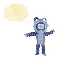 cartoon deep sea diver with thought bubble N2