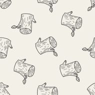 plant doodle seamless pattern background N2