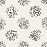 plant doodle seamless pattern background N6