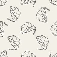 plant doodle seamless pattern background N9