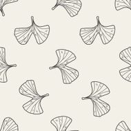 plant doodle seamless pattern background N11