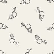 plant doodle seamless pattern background N14