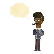 cartoon man with mustache thought bubble
