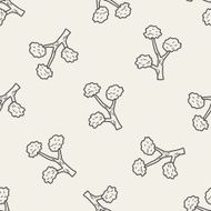 plant doodle seamless pattern background N30