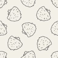 plant doodle seamless pattern background N36