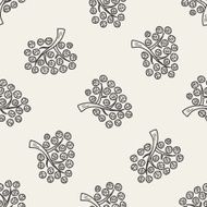 plant doodle seamless pattern background N37
