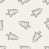 plant doodle seamless pattern background N44