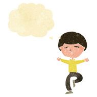 cartoon angry man with thought bubble N5