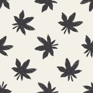 plant doodle seamless pattern background N50