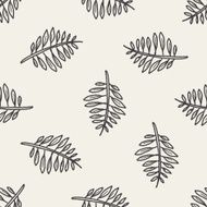 plant doodle seamless pattern background N56