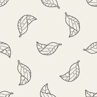 plant doodle seamless pattern background N61