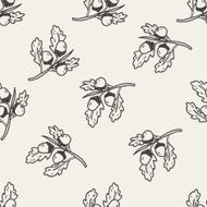 plant doodle seamless pattern background N62