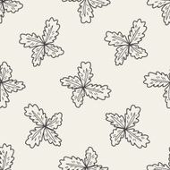 plant doodle seamless pattern background N63