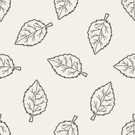 plant doodle seamless pattern background N66