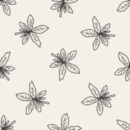 plant doodle seamless pattern background N69