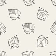 plant doodle seamless pattern background N70