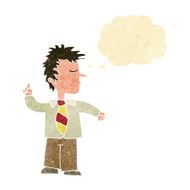cartoon man making his point with thought bubble N2
