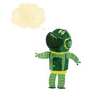 cartoon astronaut with thought bubble N2