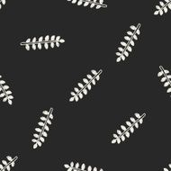 plant doodle seamless pattern background N123