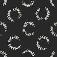 plant doodle seamless pattern background N124