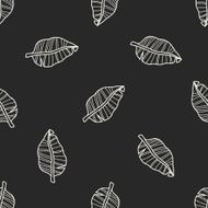 plant doodle seamless pattern background N128