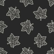 plant doodle seamless pattern background N129