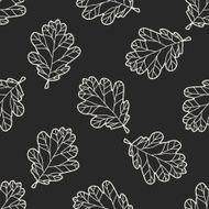 plant doodle seamless pattern background N130