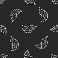 plant doodle seamless pattern background N131