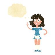 cartoon worried maid with thought bubble N2