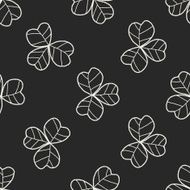 plant doodle seamless pattern background N135