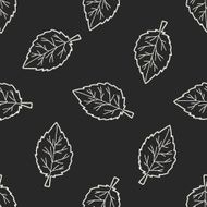 plant doodle seamless pattern background N136