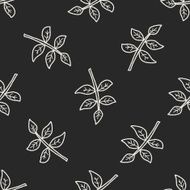 plant doodle seamless pattern background N137