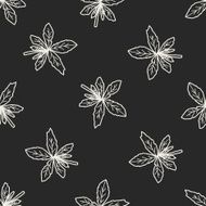 plant doodle seamless pattern background N139