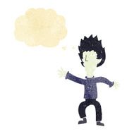 cartoon vampire with thought bubble N5
