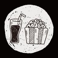 popcorn and drink doodle N4